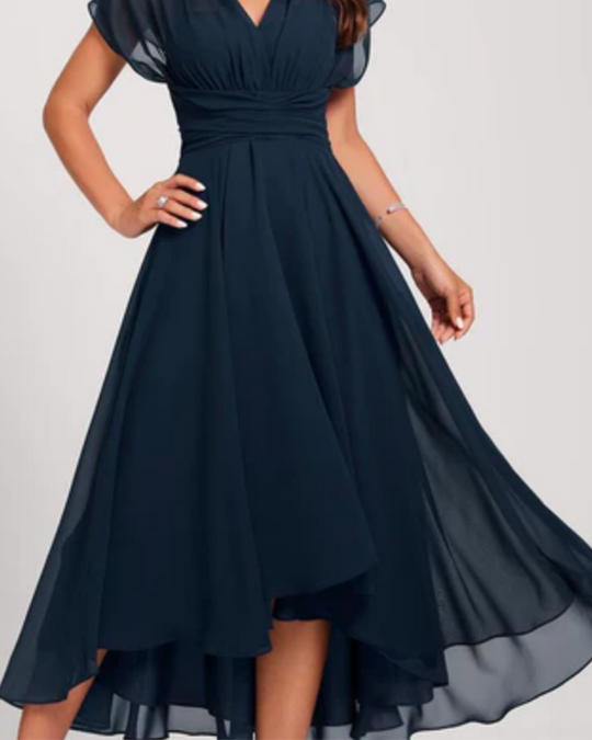 Damen Elegantes Ausgestelltes Kleid | Midi für Hochzeitsgast und Abendveranstaltungen