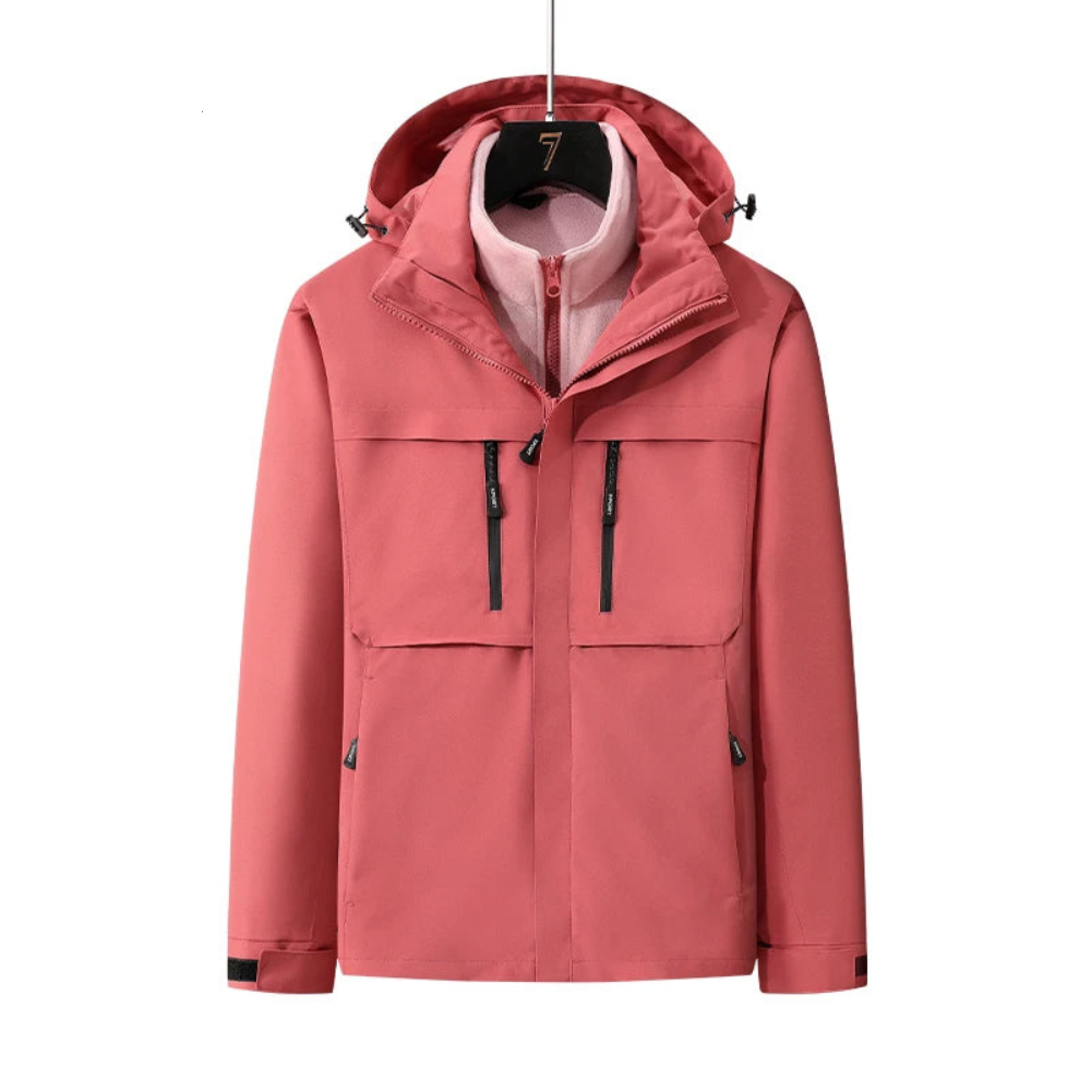 Damen Winter Skijacke | 3-in-1 Outdoorjacke mit Innenjacke