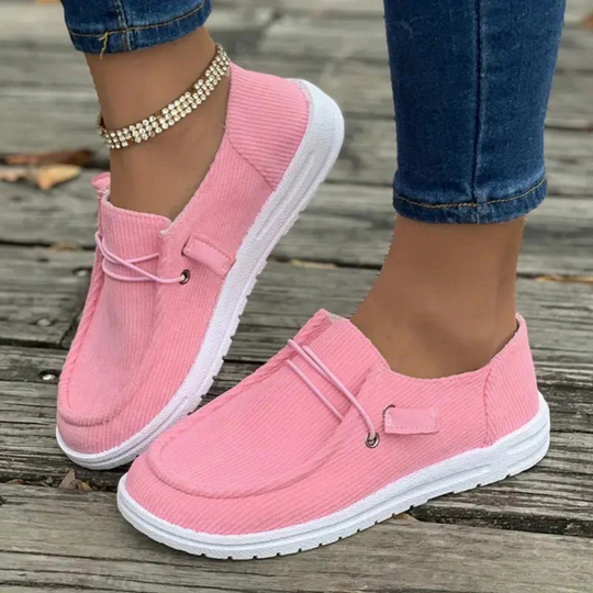 Damen Slipper Freizeitschuhe | Bequeme Schnürschuhe mit rutschfester Sohle