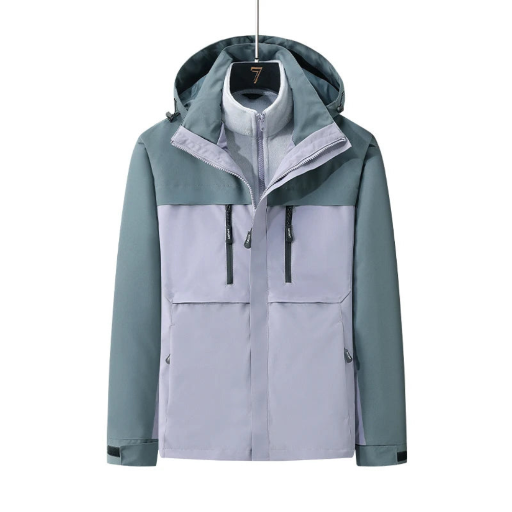 Damen Winter Skijacke | 3-in-1 Outdoorjacke mit Innenjacke