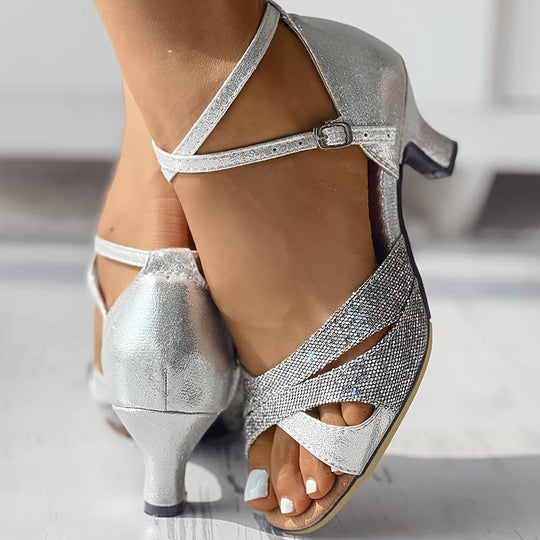 Lara | Elegante Pailletten-Sandalen