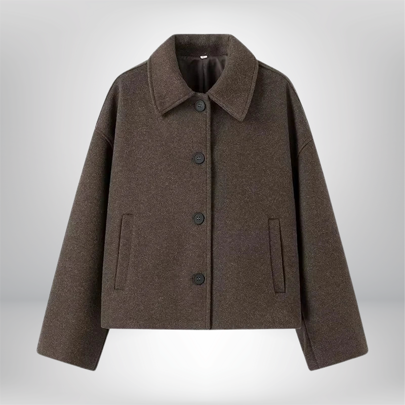 Damen Elegante Übergangsjacke Jacke | Lockerer Oversized Schnitt