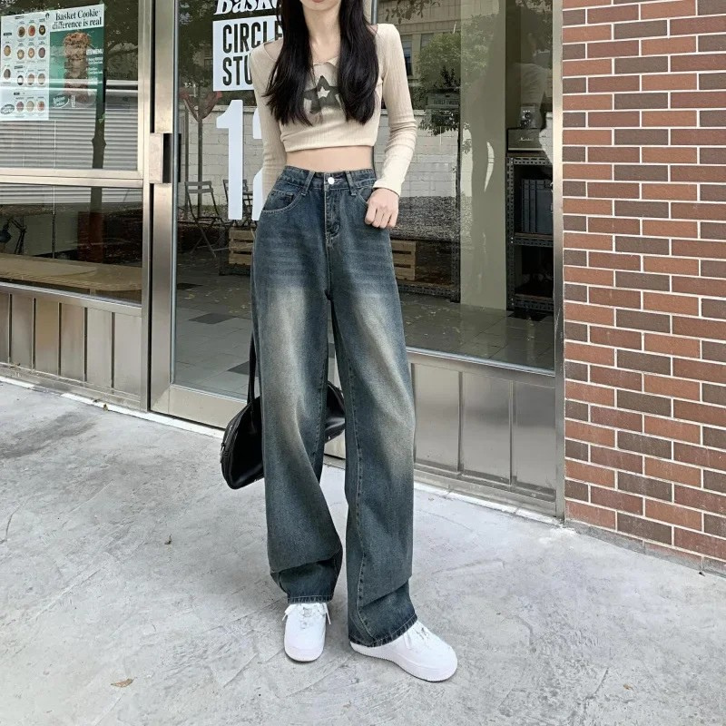 Baggy Jeans Damen | High Waist Weit