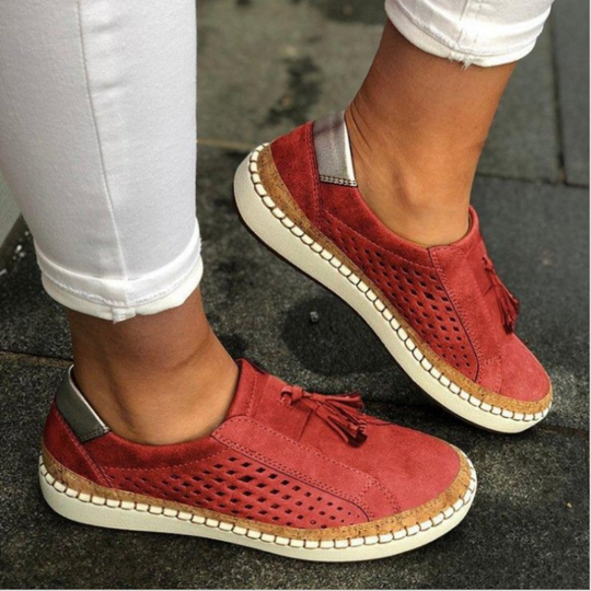 Damen Bequeme Slip Ons | Atmungsaktive Alltagschuhe