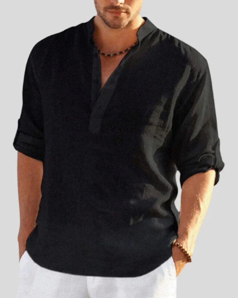 Herren Hemd mit Kragen | Bequemes & Elegantes Langarmhemd