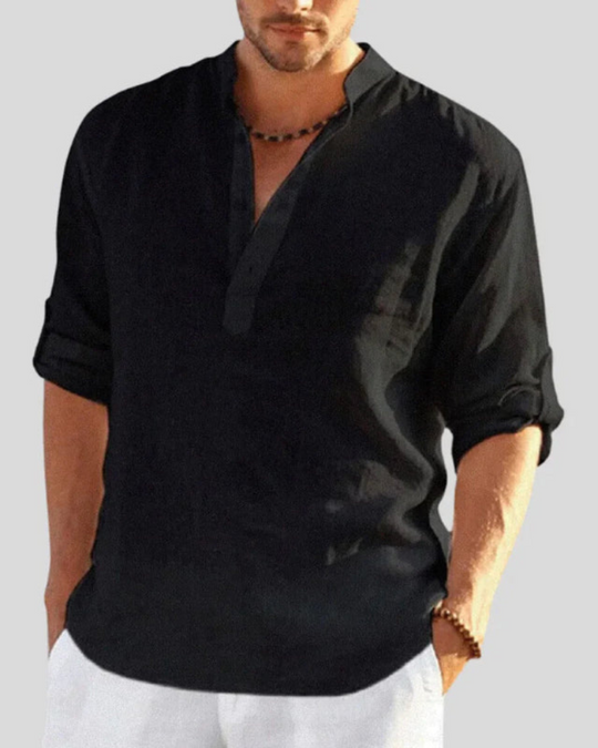 Herren Hemd mit Kragen | Bequemes & Elegantes Langarmhemd