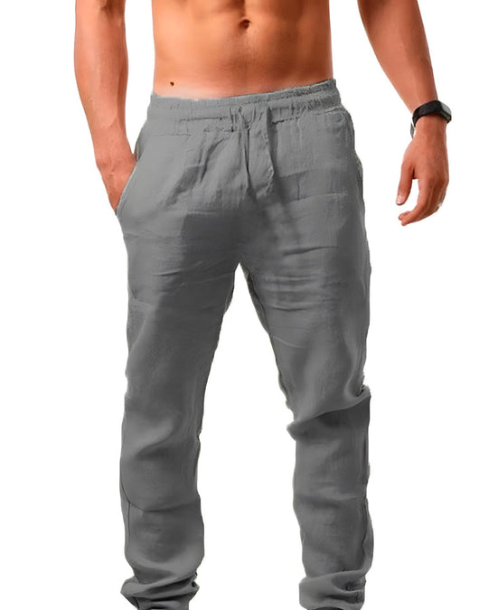 Leinenhosen mit Kordelzug für Männer