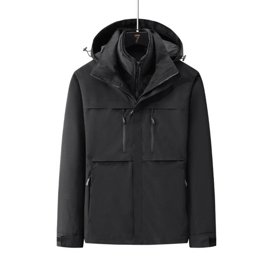 Damen Winter Skijacke | 3-in-1 Outdoorjacke mit Innenjacke