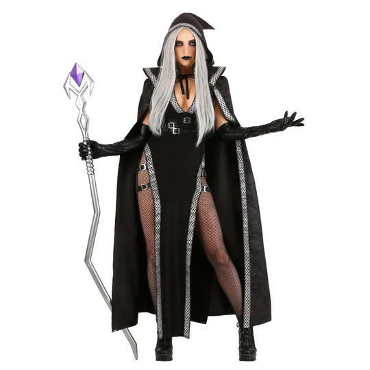 Damen Halloween-Kostümset mit Kapuze | Taillierter Body