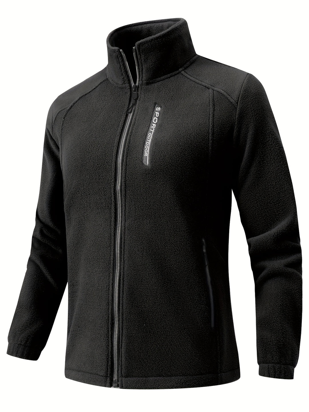 Damen Reißverschluss Fleecejacke | Hoher Kragen Freizeit