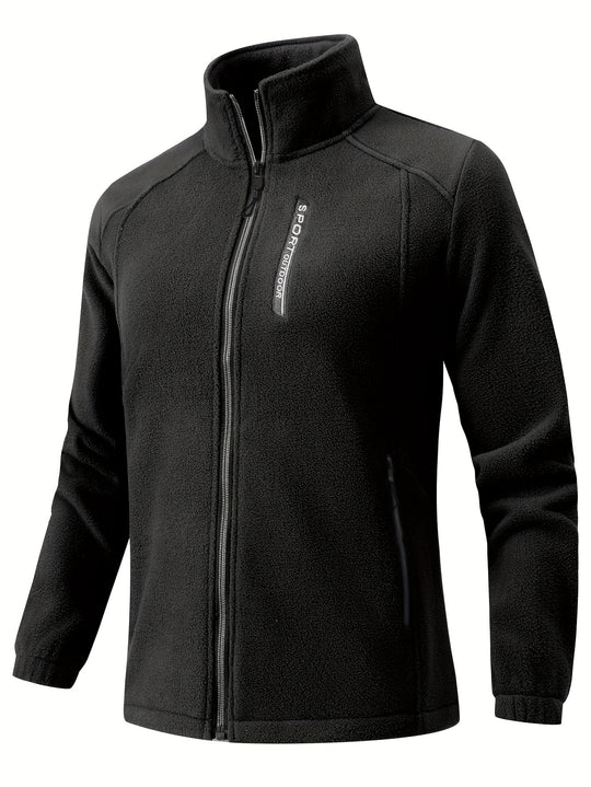 Damen Reißverschluss Fleecejacke | Hoher Kragen Freizeit