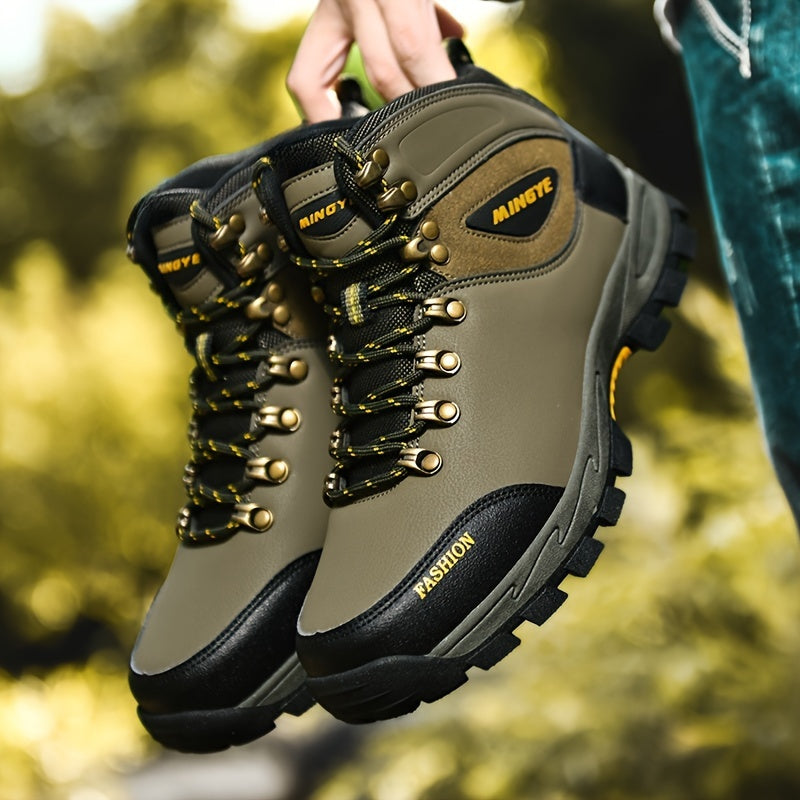 Winterschuhe Herren | Outdoor Stiefel Mit Hohem Schnitt Und Schnürung
