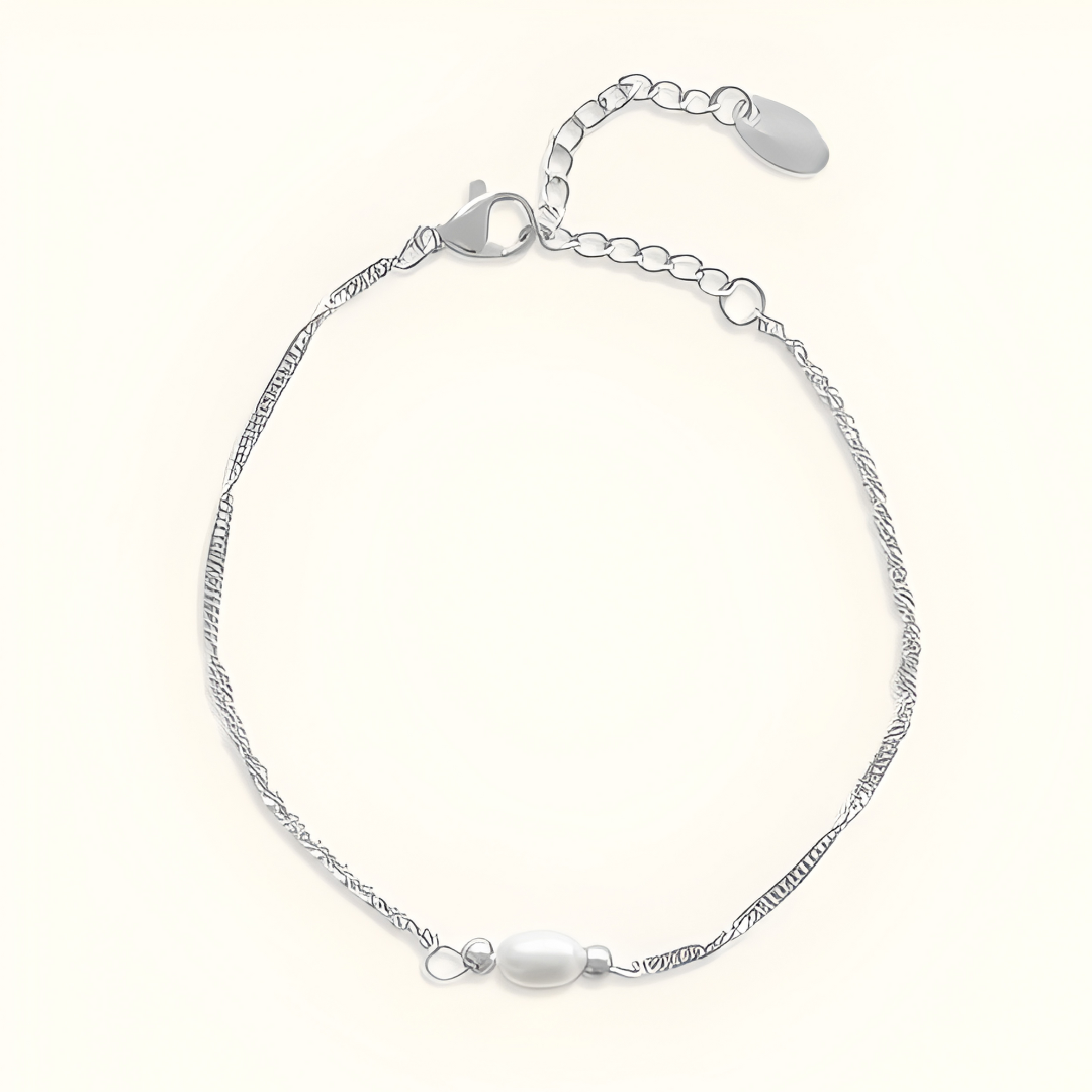 Damen Armband | Kettendesign Mit Zentralem Perlenakzent