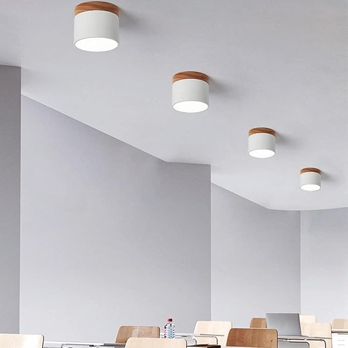 Minimalistische LED Deckenleuchte | Zylindrische Form