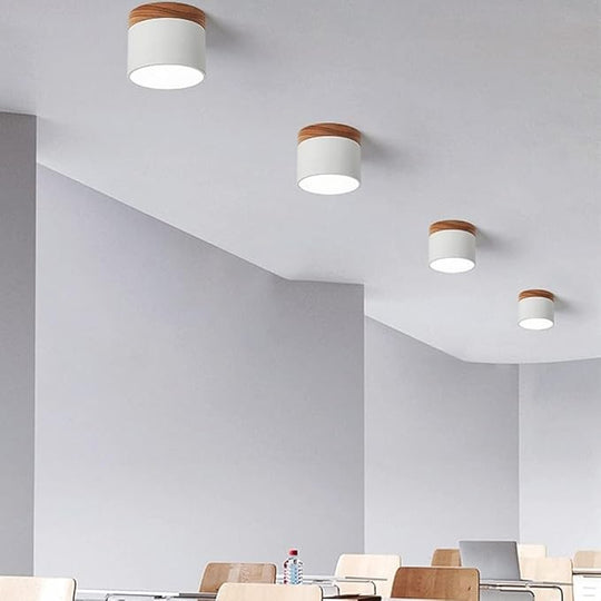 Minimalistische LED Deckenleuchte | Zylindrische Form