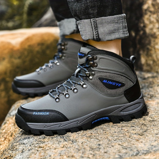 Winterschuhe Herren | Outdoor Stiefel Mit Hohem Schnitt Und Schnürung