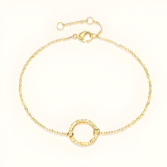 Damen Armband | Feine Kette mit Kreisanhänger