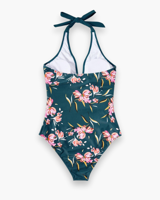 Damen Schmeichelhafter Rückenloser Badeanzug | Push-up