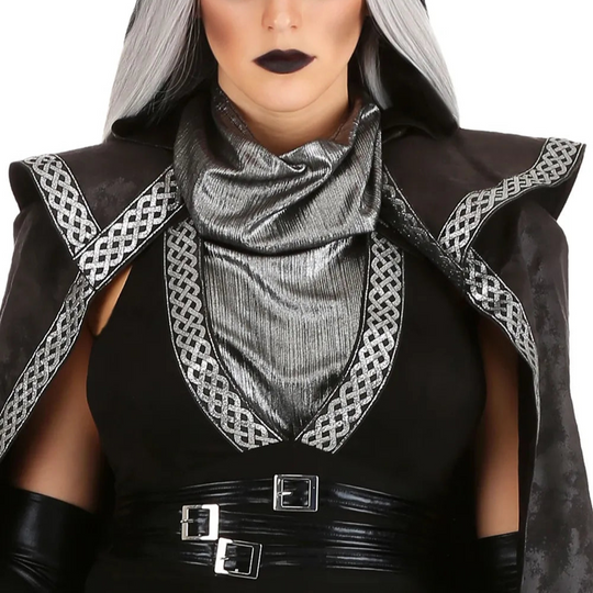 Damen Halloween-Kostümset mit Kapuze | Taillierter Body