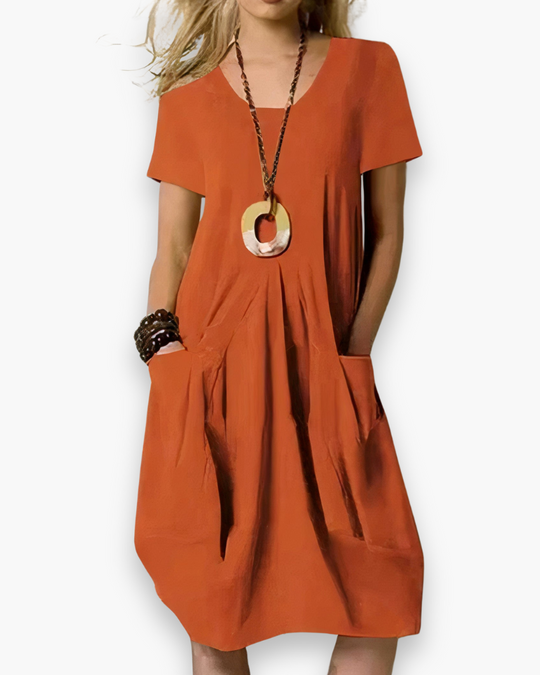 Damen Elegantes Freizeitkleid | Midi