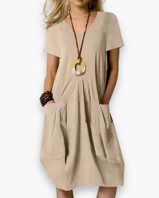 Damen Elegantes Freizeitkleid | Midi