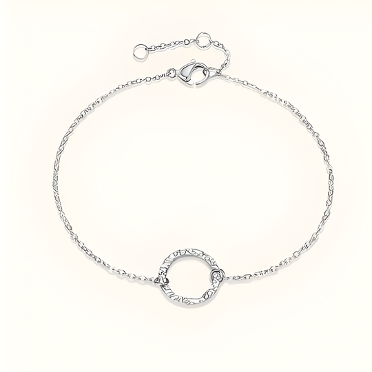 Damen Armband | Feine Kette mit Kreisanhänger