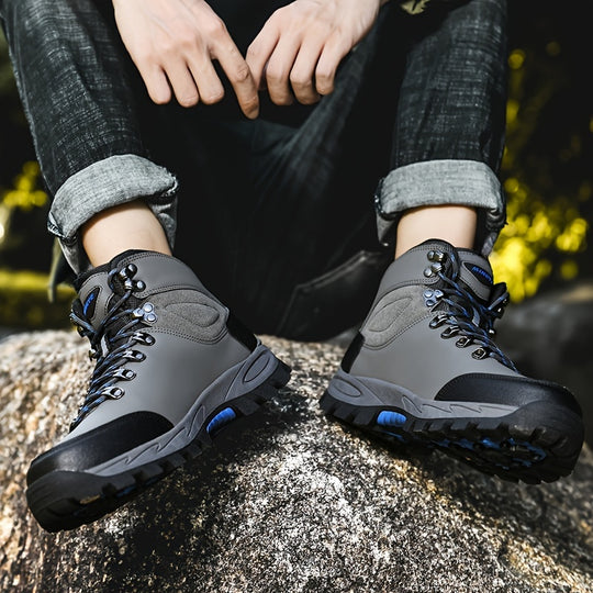 Winterschuhe Herren | Outdoor Stiefel Mit Hohem Schnitt Und Schnürung