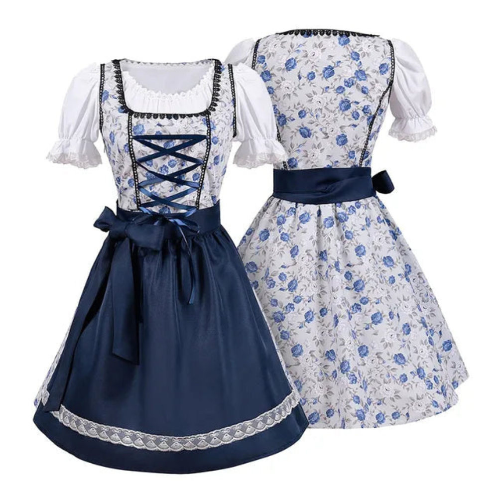 Damen Elegantes Trachtenkleid | Dirndl Kleid für Festliche Anlässe