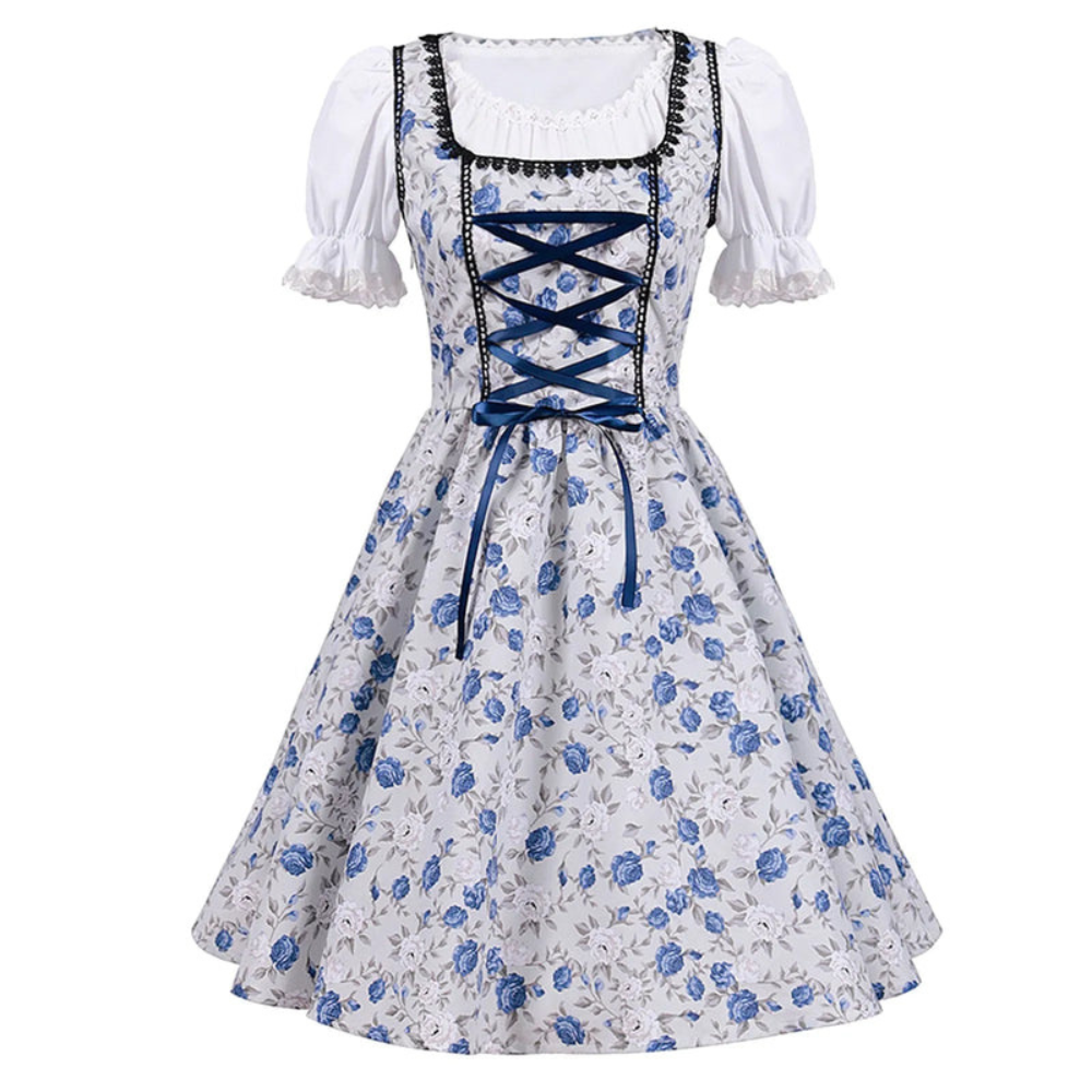 Damen Elegantes Trachtenkleid | Dirndl Kleid für Festliche Anlässe