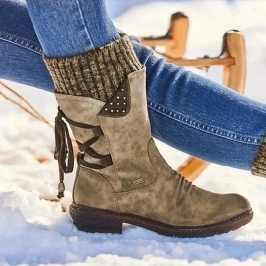 Winter Stiefelette Damen Warm Gefüttert | Komfort Rutschfest