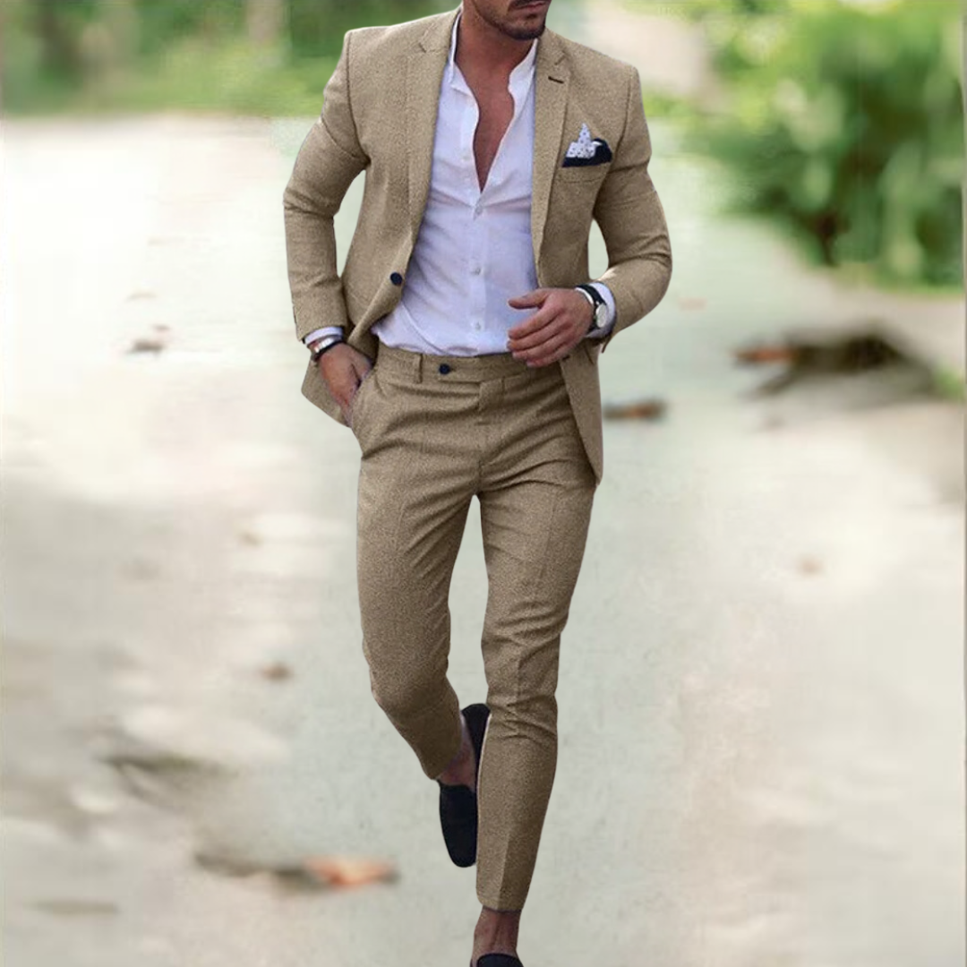 Blazer und Hose Zweiteiliges Set für Herren