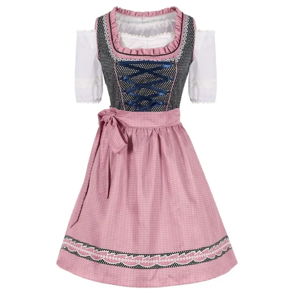 Damen Modernes Elegantes Dirndl Kleid | Midi