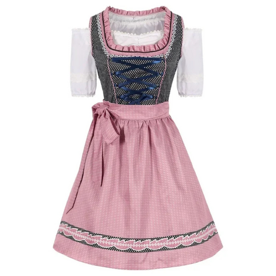 Damen Modernes Elegantes Dirndl Kleid | Midi