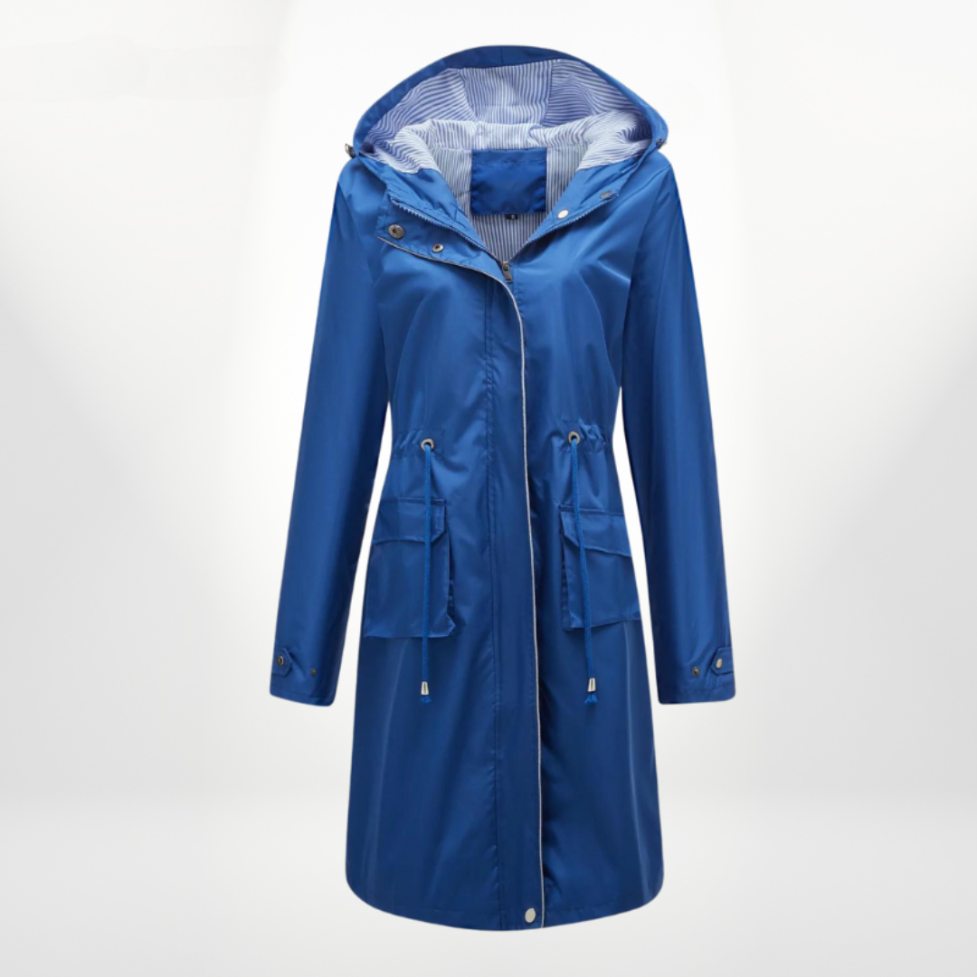 Trenchcoat Damen Wasserdicht | Mit Kapuze Überknielang
