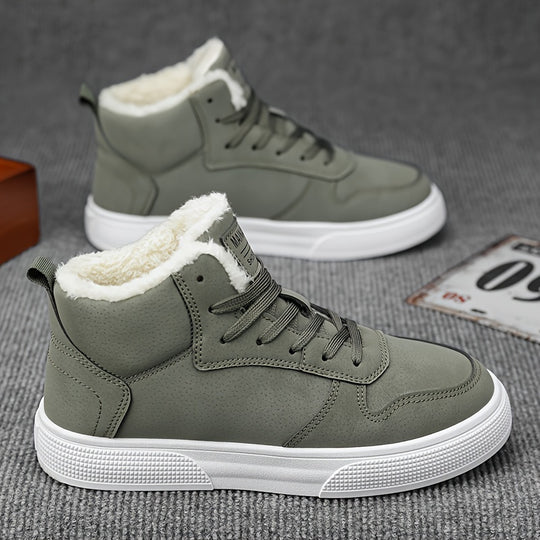 Winterschuhe Herren | Schnürung Hoher Schnitt Sneaker Stil
