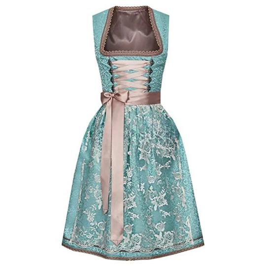 Damen Elegantes Mini Dirndlkleid | Traditionell Schwarz