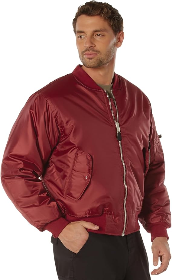 Bomberjacke mit Reissverschluss und Taschen für Männer