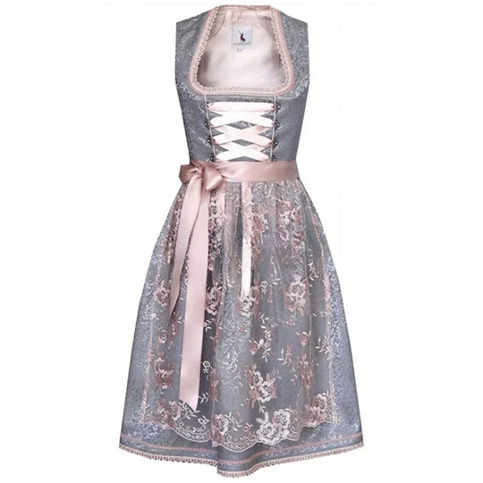 Damen Elegantes Mini Dirndlkleid | Traditionell Schwarz