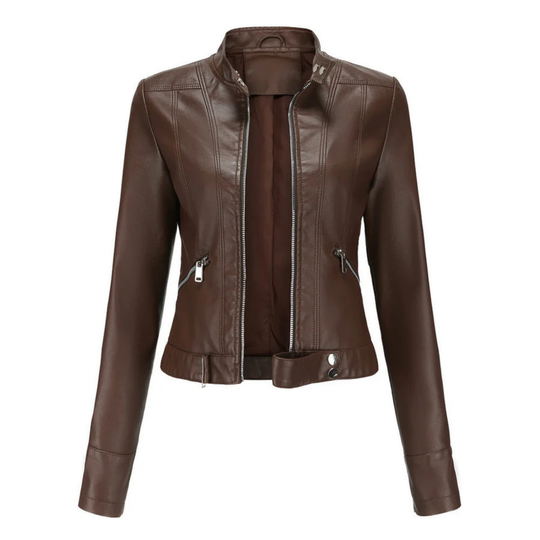Bikerjacke Damen Kurz | Taschen und Zipper