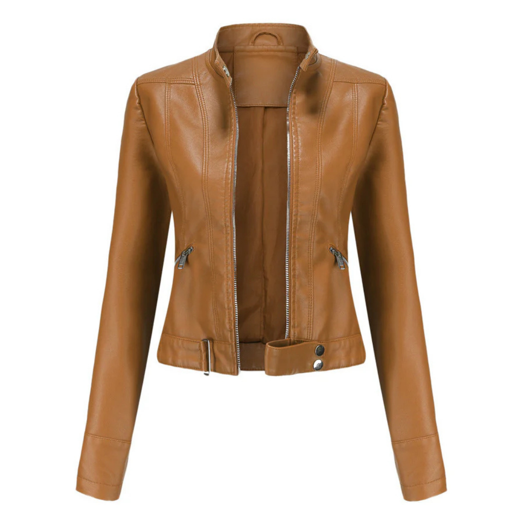 Bikerjacke Damen Kurz | Taschen und Zipper