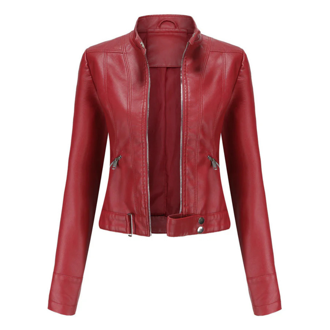 Bikerjacke Damen Kurz | Taschen und Zipper