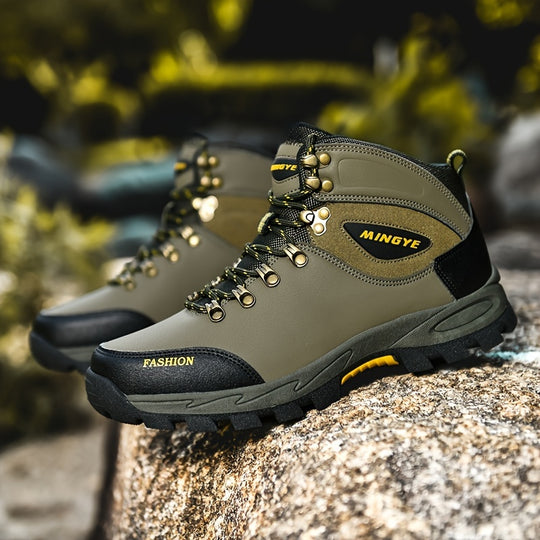 Winterschuhe Herren | Outdoor Stiefel Mit Hohem Schnitt Und Schnürung