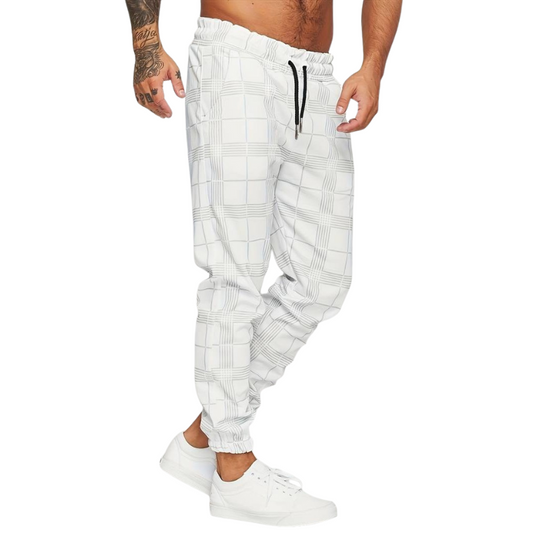 Jogginghosen Herren Kariert | Hose Mit Kordelzug Und Bündchen