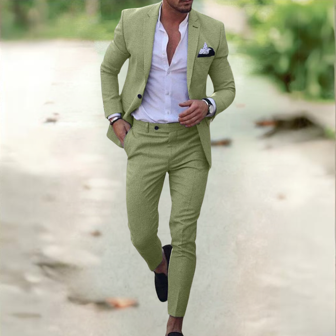 Blazer und Hose Zweiteiliges Set für Herren