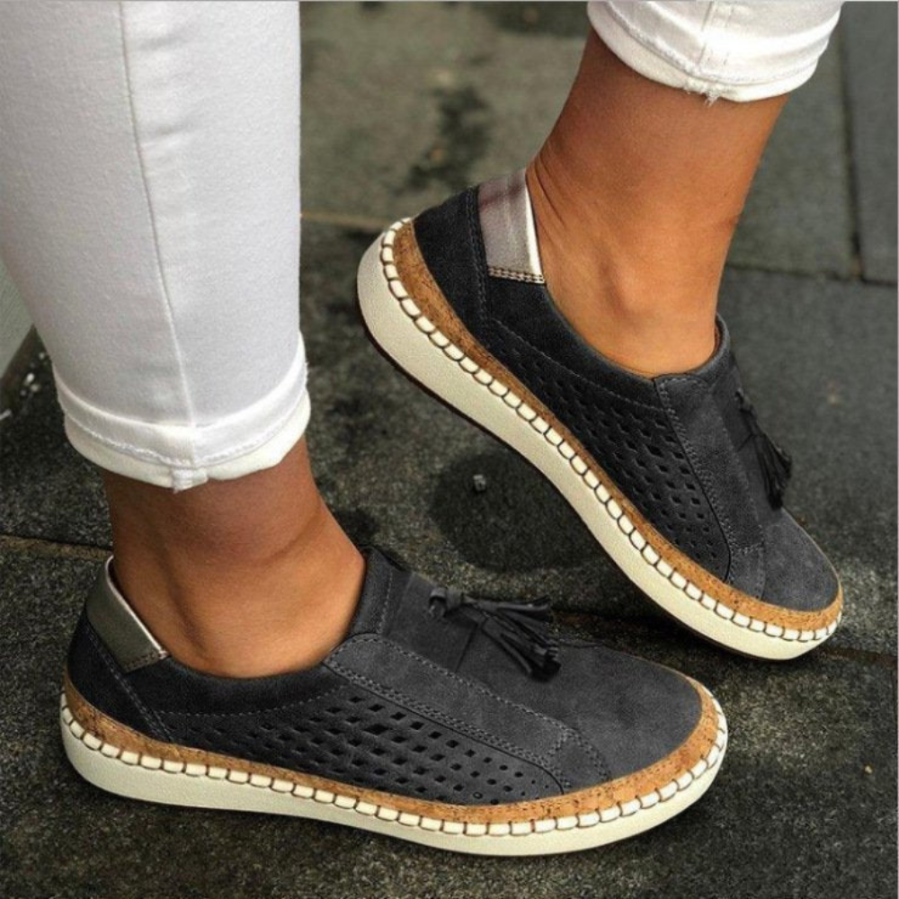 Damen Bequeme Slip Ons | Atmungsaktive Alltagschuhe