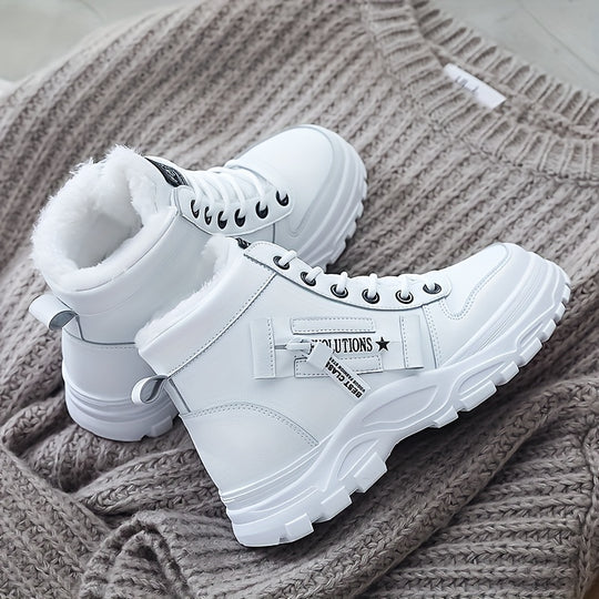Winterschuhe Damen Stiefel | High-Top mit Schnürung