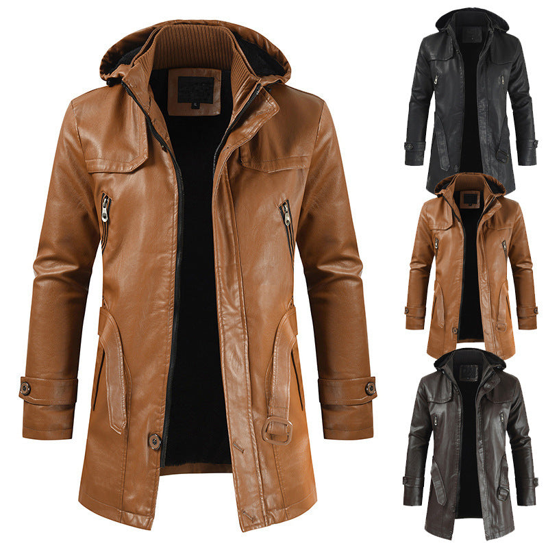 Leder Winterjacke für Männer