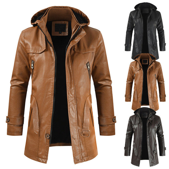 Leder Winterjacke für Männer