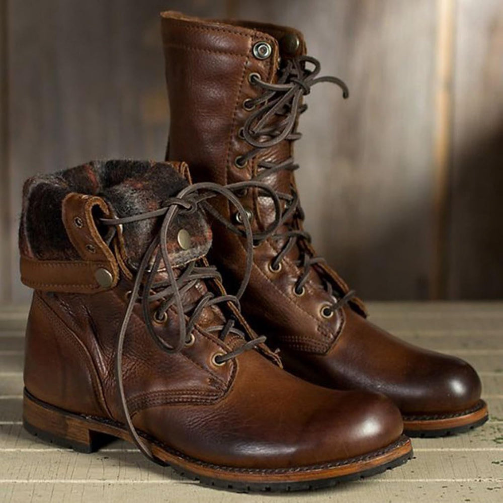 Damen Stiefel Warm Gefüttert | Komfort Flexibel Alltag
