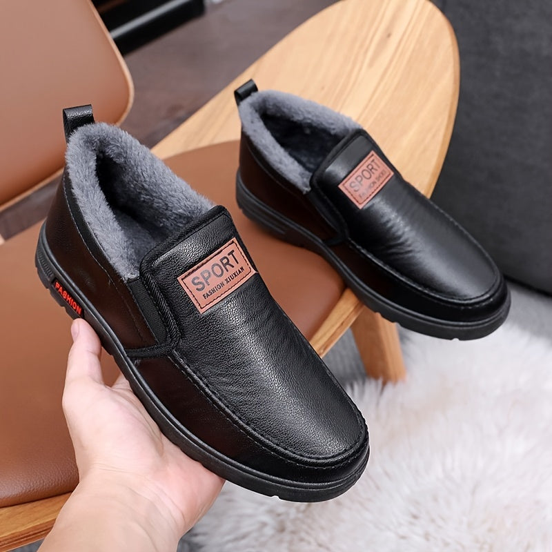Winterschuhe Herren | Gefütterte Slip-On Mittelhoher Schnitt